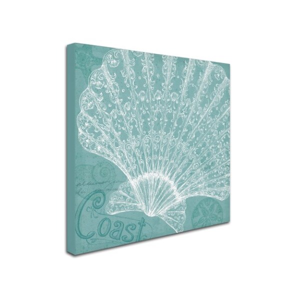 Trademark Fine Art Daphne Brissonnet 'Aqua Treasure III' Canvas Art, 24x24 - WAP0099-C2424GG
