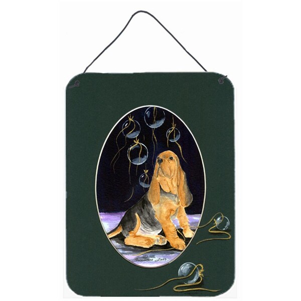 Carolines Treasures 12 x 16 in. Bloodhound Aluminum Metal Wall and Door Hanging Prints - SS8071DS1216