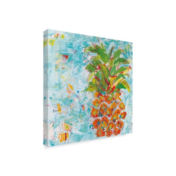 Trademark Fine Art Kellie Day 'Pineapple Bright' Canvas Art, 35x35 - WAP03892-C3535GG