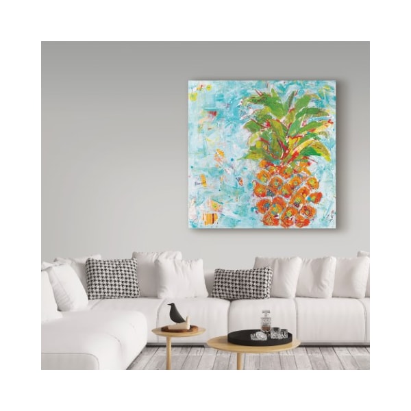 Trademark Fine Art Kellie Day 'Pineapple Bright' Canvas Art, 35x35 - WAP03892-C3535GG