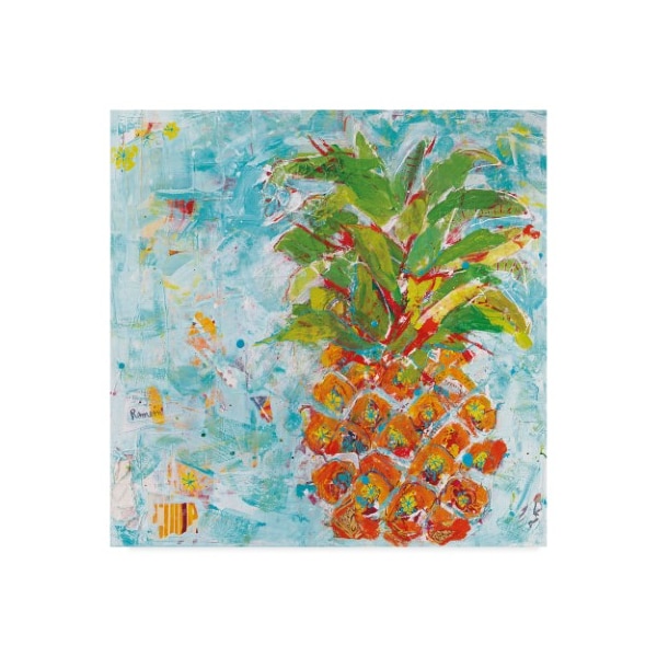 Trademark Fine Art Kellie Day 'Pineapple Bright' Canvas Art, 35x35 - WAP03892-C3535GG