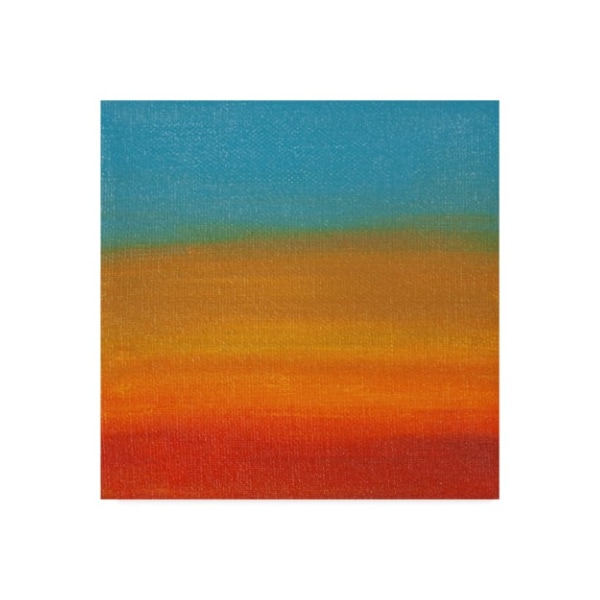 Trademark Fine Art Hilary Winfield 'Sunsets Blue Orange' Canvas Art, 35x35 - ALI22740-C3535GG