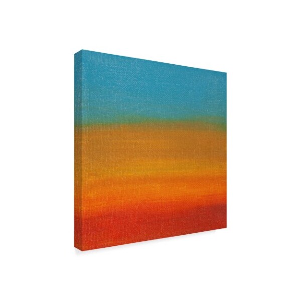 Trademark Fine Art Hilary Winfield 'Sunsets Blue Orange' Canvas Art, 35x35 - ALI22740-C3535GG