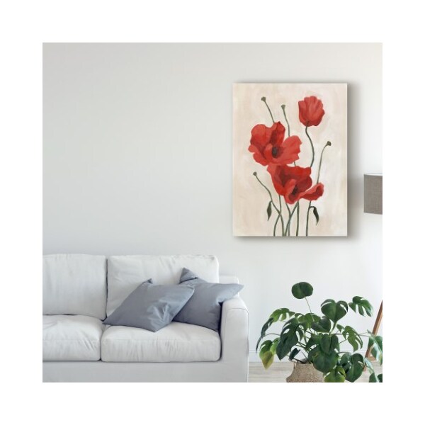 Trademark Fine Art Emma Scarvey 'Poppy Bouquet Ii' Canvas Art, 14x19 - WAG08567-C1419GG