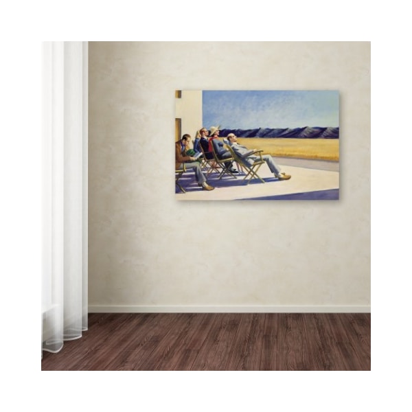 Trademark Fine Art Edward Hopper 'People in Sun' Canvas Art, 30x47 - ALI10032-C3047GG