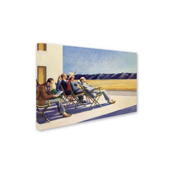 Trademark Fine Art Edward Hopper 'People in Sun' Canvas Art, 30x47 - ALI10032-C3047GG