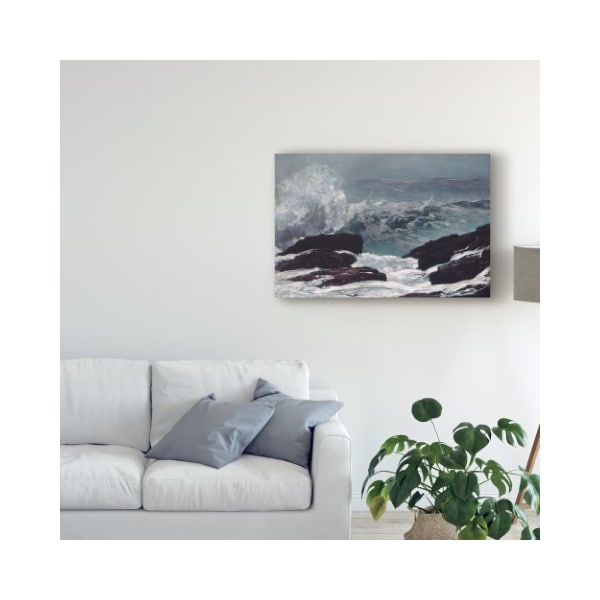 Trademark Fine Art Winslow Homer 'Maine Coast, 1896 ' Canvas Art, 16x24 - BL02371-C1624GG