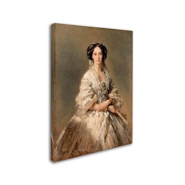 Trademark Fine Art Winterhalter 'Portrait Of Empress Maria Alexandrovna' Canvas Art, 35x47 - AA01226-C3547GG
