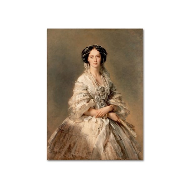 Trademark Fine Art Winterhalter 'Portrait Of Empress Maria Alexandrovna' Canvas Art, 35x47 - AA01226-C3547GG