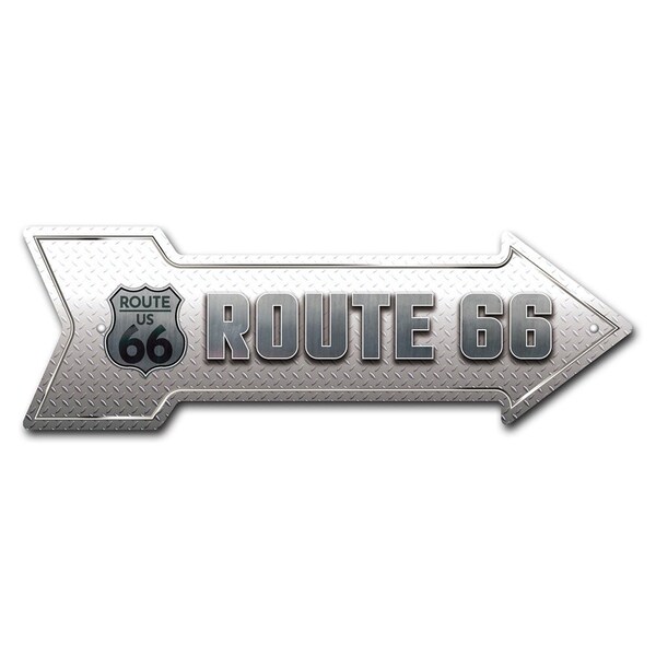 Signmission Route 66 2 Arrow Sign Funny Home Decor 24in Wide - P-ARROW8-999638