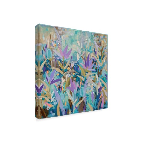 Trademark Fine Art Sue Davis 'Purple Garden Abstract Modern' Canvas Art, 14x14 - ALI44133-C1414GG
