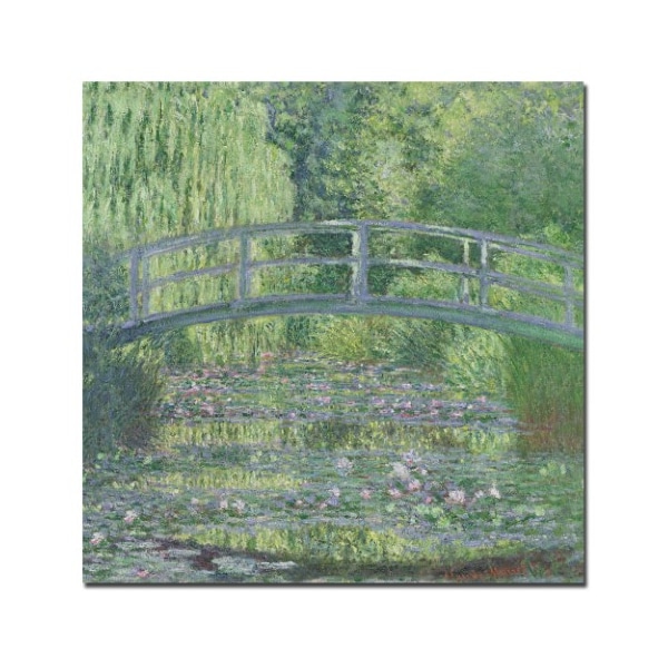 Trademark Fine Art Claude Monet 'The Waterylily Pond, 1899' Canvas Art, 18x18 - BL0013-C1818GG