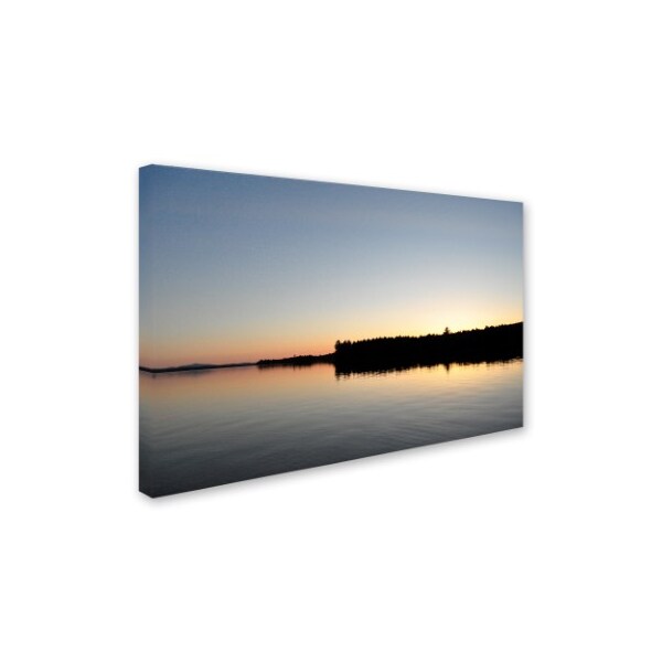 Trademark Fine Art Nicole Dietz 'Moosehead Lake Sunset' Canvas Art, 12x19 - ND0123-C1219GG