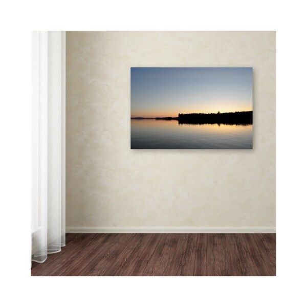 Trademark Fine Art Nicole Dietz 'Moosehead Lake Sunset' Canvas Art, 12x19 - ND0123-C1219GG