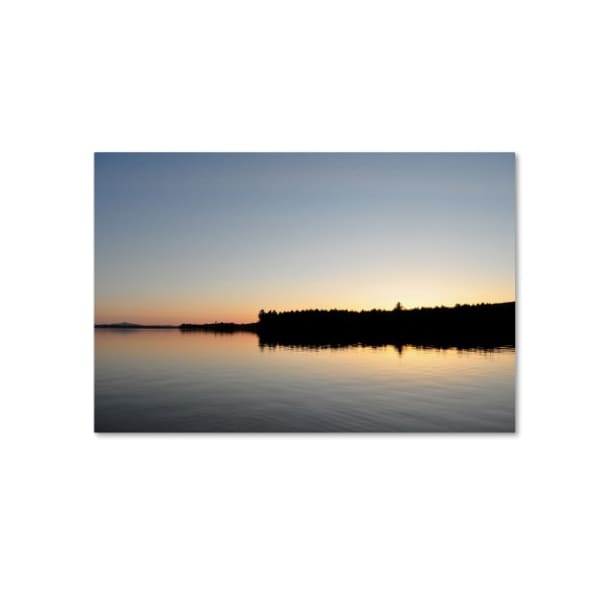 Trademark Fine Art Nicole Dietz 'Moosehead Lake Sunset' Canvas Art, 12x19 - ND0123-C1219GG
