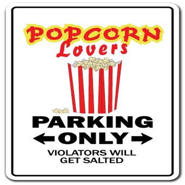 Amistad 10 x 14 in. Decal - Popcorn Lovers - Movie Night Film Theatre Pop Corn Hot Buttered - AM3928760