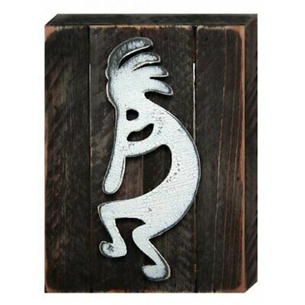 Designocracy Designocracy 98433-08 Kokopelli Art on Board Wall Decor - 98433-08