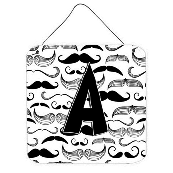 Carolines Treasures Letter A Moustache Initial Wall and Door Hanging Prints - CJ2009-ADS66