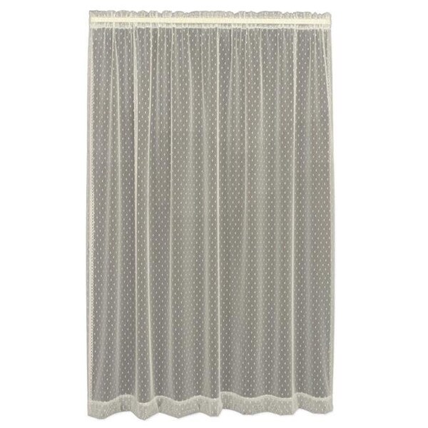 Heritage Lace Heritage Lace 8610E-6072DP Point D Esprit Door Panel; Ecru - 60 x 72 in. - 8610E-6072DP