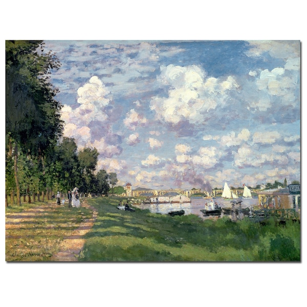 Trademark Fine Art Claude Monet 'The Marina at Argenteuil, 1872' Canva, 35x47 - BL0174-C3547GG