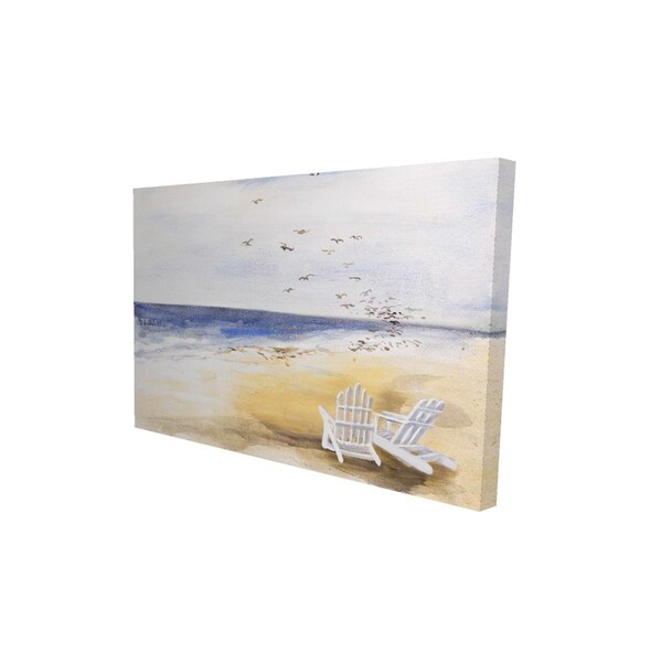 Begin Home Decor 12 x 18 in. Day At The Beach-Print on Canvas - 2080-1218-CO14