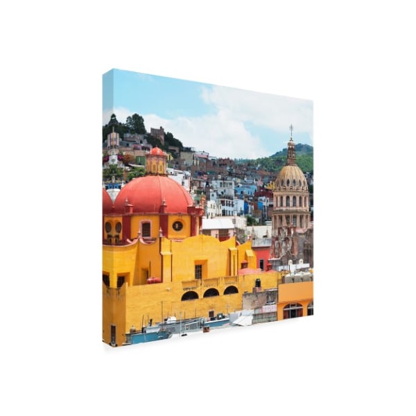 Trademark Fine Art Philippe Hugonnard 'Viva Mexico 3 Guanajuato Church Domes' Canvas Art, 24x24 - PH01519-C2424GG