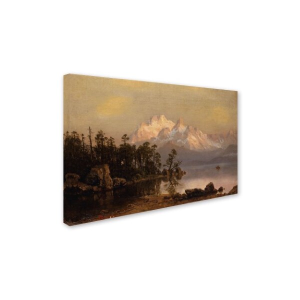 Trademark Fine Art Albert Bierstadt 'Mountain Canoeing' Canvas Art, 16x24 - BL01374-C1624GG