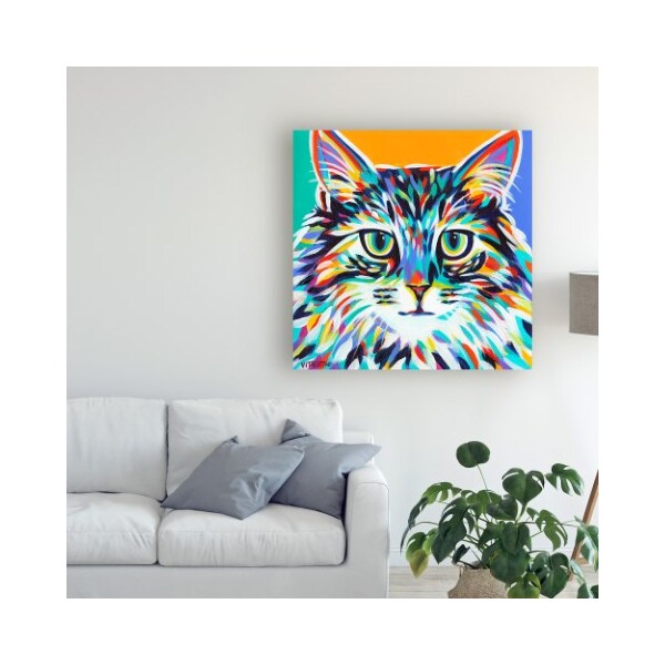 Trademark Fine Art Carolee Vitaletti 'Dramatic Cats I' Canvas Art, 18x18 - WAG11053-C1818GG
