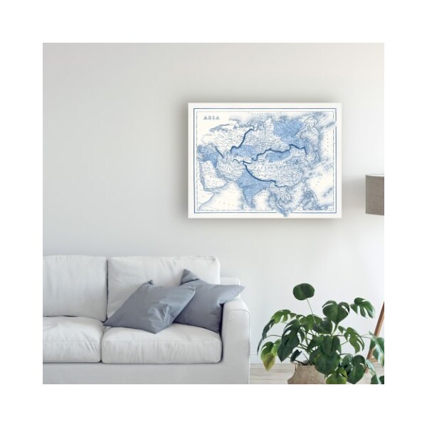Trademark Fine Art Vision Studio 'Asia In Shades Of Blue' Canvas Art, 18x24 - WAG13833-C1824GG