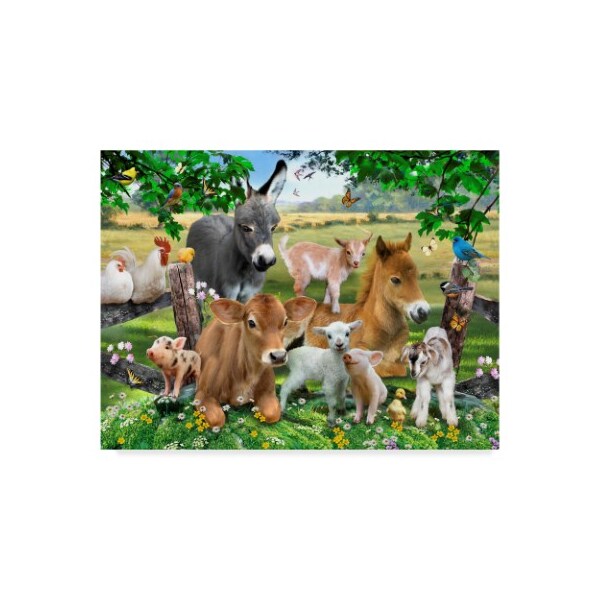 Trademark Fine Art Howard Robinson 'Farm Portrait' Canvas Art, 14x19 - ALI23965-C1419GG