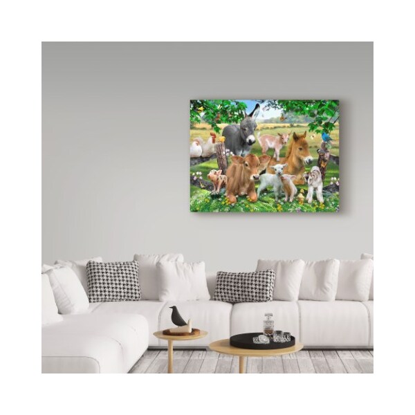 Trademark Fine Art Howard Robinson 'Farm Portrait' Canvas Art, 14x19 - ALI23965-C1419GG