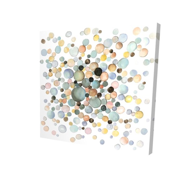 Begin Home Decor 16 x 16 in. Little Bubbles-Print on Canvas - 2080-1616-AB90