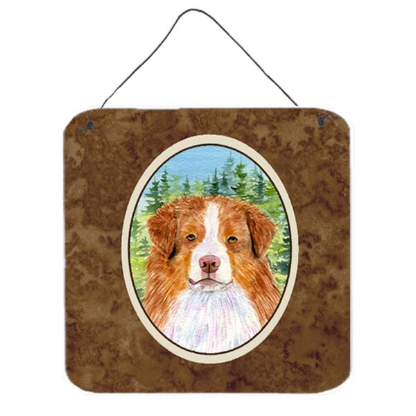 Micasa 6 In. Australian Shepherd Aluminium Metal Wall Or Door Hanging Prints - MI887671