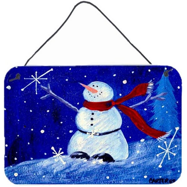Jensendistributionservices Happy Holidays Snowman Wall and Door Hanging Prints - MI2556363