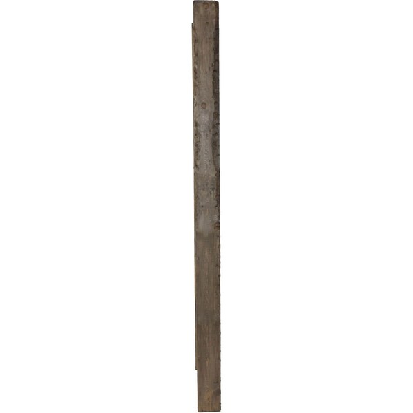 Ekena Millwork 15"W x 60"H x 3 1/2"D Vintage Farmhouse 4 Rung Ladder, Barnwood Decor Collection, Pebble Grey - DECR015X060X04LDRPG