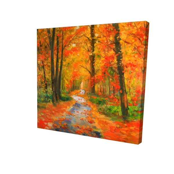 Begin Home Decor 16 x 16 in. Autumn Trail-Print on Canvas - 2080-1616-LA106