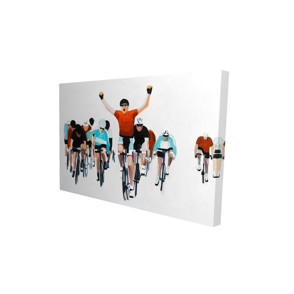 Begin Home Decor 20 x 30 in. Cyclists At The End of A Race-Print on Canvas - 2080-2030-SP28