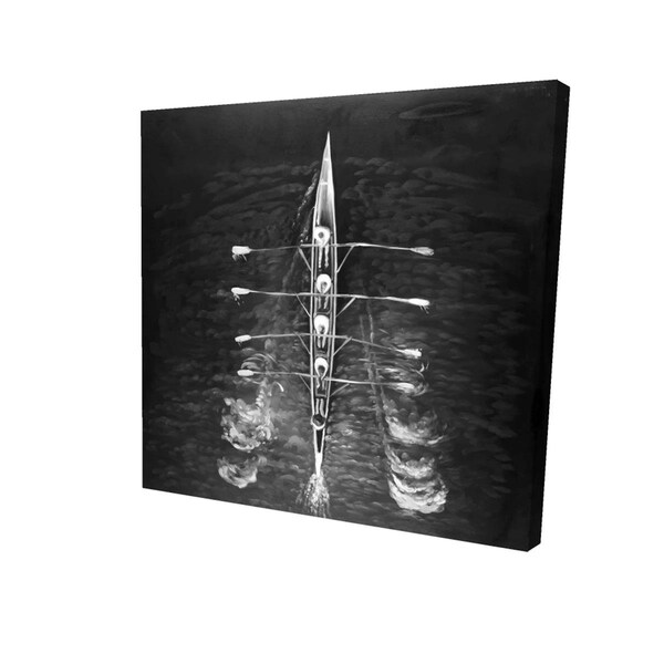Fondo 16 x 16 in. Rowing Boat-Print on Canvas - FO2790329