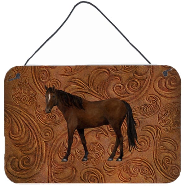 Jensendistributionservices Horse Aluminium Metal Wall Or Door Hanging Prints - MI2555066