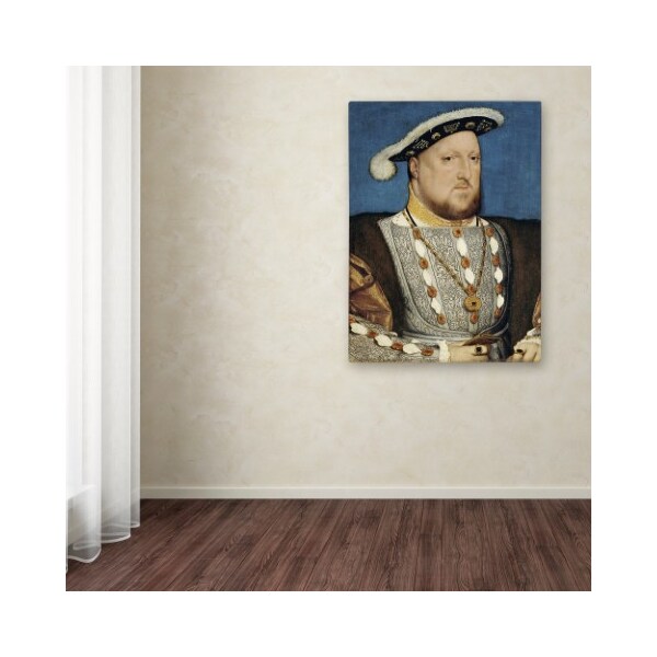 Trademark Fine Art Hans Holbein 'Portrait Of Henry Viii Of England' Canvas Art, 35x47 - AA00525-C3547GG