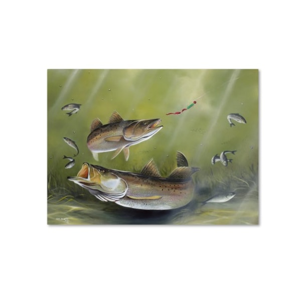 Trademark Fine Art Geno Peoples 'Speckled Trout' Canvas Art, 14x19 - ALI19558-C1419GG