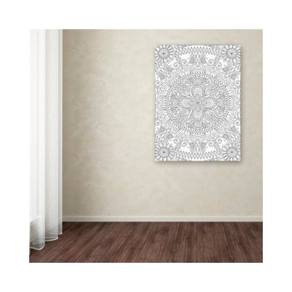 Trademark Fine Art Hello Angel 'Mandala One' Canvas Art, 35x47 - ALI2885-C3547GG