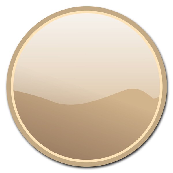 Signmission Tan Circle Vinyl Laminated Decal - D-12-CIR-TAN