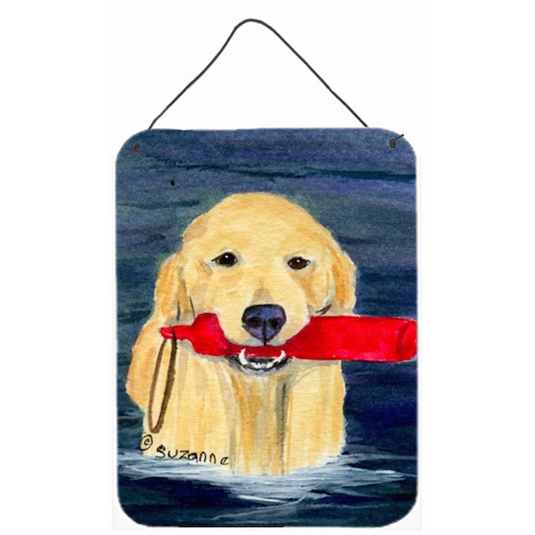 Carolines Treasures Golden Retriever Aluminium Metal Wall Or Door Hanging Prints - SS8868DS1216
