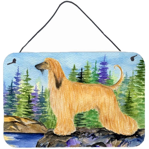 Carolines Treasures Afghan Hound Indoor Aluminium Metal Wall Or Door Hanging Prints - SS8220DS812