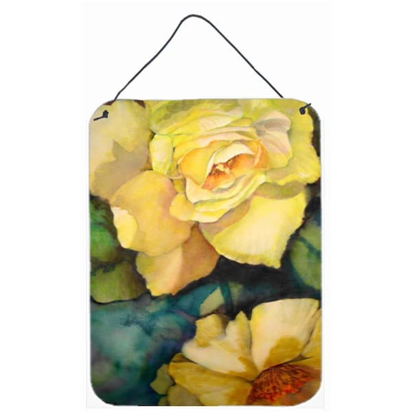 Carolines Treasures Yellow Roses Wall and Door Hanging Prints - PJC1047DS1216