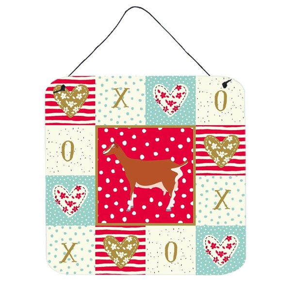 Carolines Treasures 6 x 6 in. Toggenburger Goat Love Wall or Door Hanging Prints - CK5308DS66
