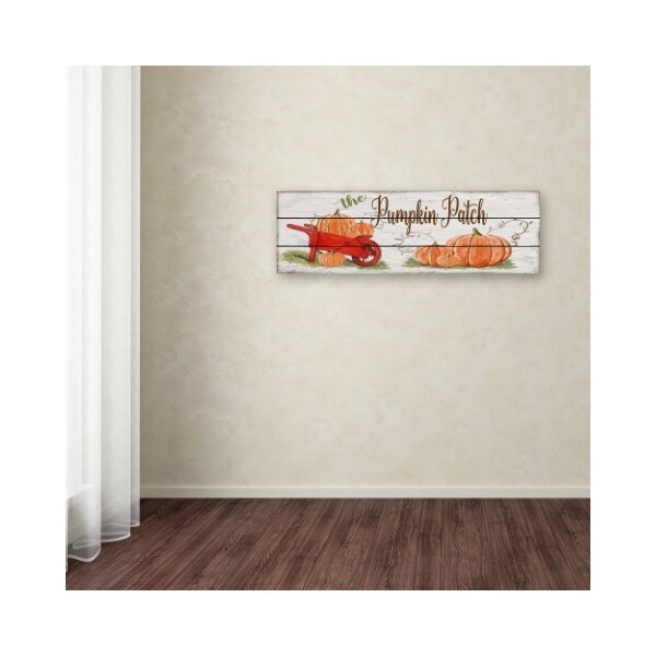 Trademark Fine Art Jean Plout 'Pumpkin Patch 1' Canvas Art, 10x32 - ALI17307-C1032GG