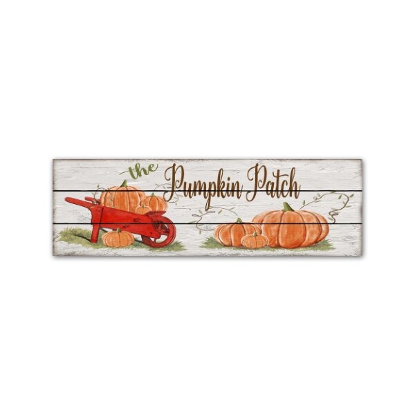 Trademark Fine Art Jean Plout 'Pumpkin Patch 1' Canvas Art, 10x32 - ALI17307-C1032GG