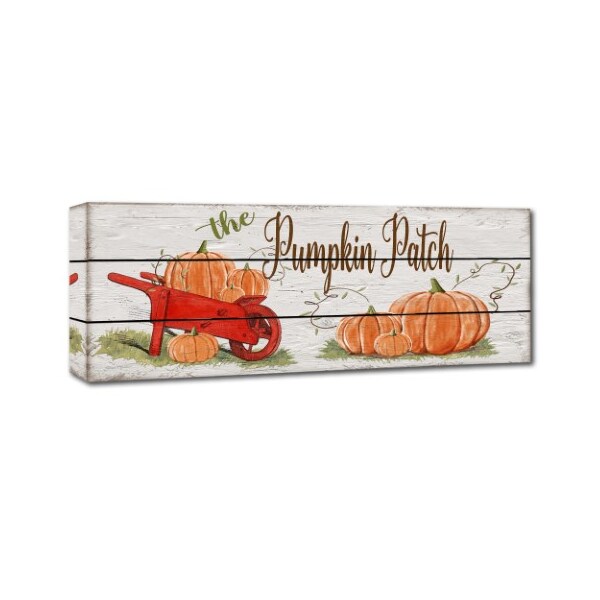 Trademark Fine Art Jean Plout 'Pumpkin Patch 1' Canvas Art, 10x32 - ALI17307-C1032GG